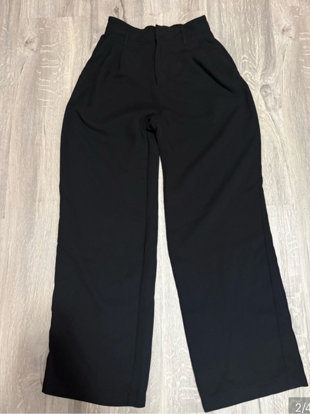 Gap high waisted black trousers size 0